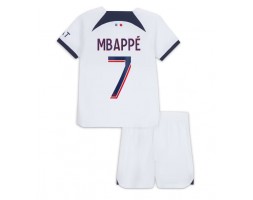 Paris Saint-Germain Kylian Mbappe #7 Udebanesæt Børn 2023-24 Kort ærmer (+ korte bukser)